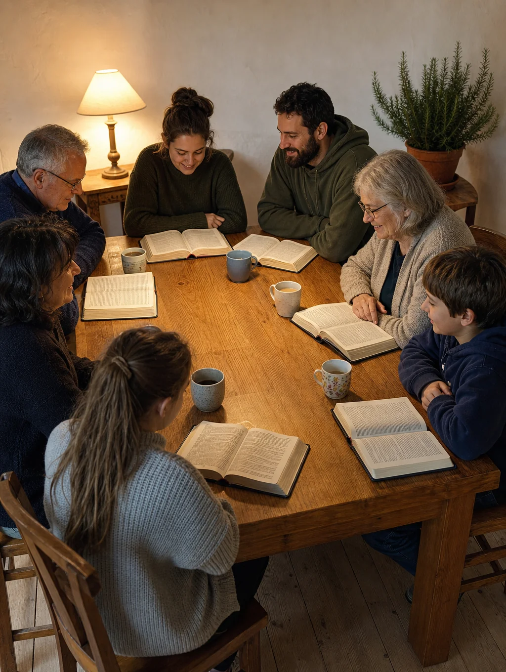 Grupo del ministerio de hombres conversando